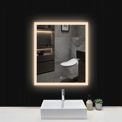 China KBM803 Illuminated Custom Framed Fancy Touch Screen Bathroom Mirror for sale