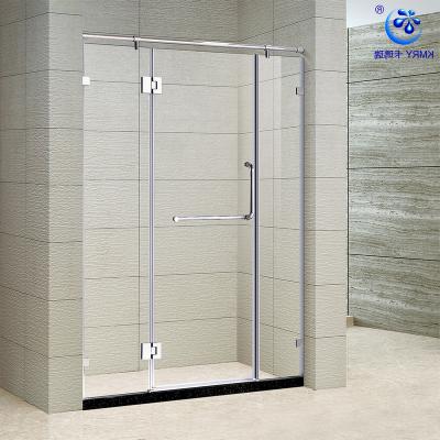 China Economical Tempered Glass Pivot Hinge Modern Shower Door, Hinge Shower Doors, Frameless Shower Doors Easy Installation for sale