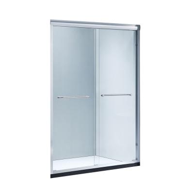 China Minimalist Glass Sliding Doors Shower Room Double Sliding Shower Door for sale