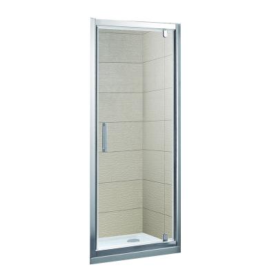 China KD3006 Modern Interior Bathroom Hinged Shower Rooms Aluminum Profile Framed Pivot Shower Glass Door for sale