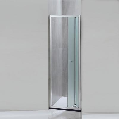 China Kmry 6MM Modern Tempered Glass Frame Folding Shower Screen Aluminum Retractable Shower Screen (KD3207) for sale