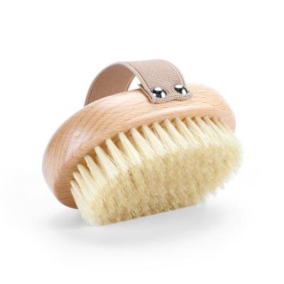 China EXFOLIATE Abeis Vegan Massage Brushes Vegan Body Dry Brush Wholesale Natural Exfoliation Skin Scrubber Skin Bath Brush for sale