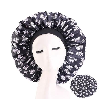 China High Quality Big Size Wide Band Polyester Fashion Abeis Elastic Band Adjustable Hair Hoods for sale