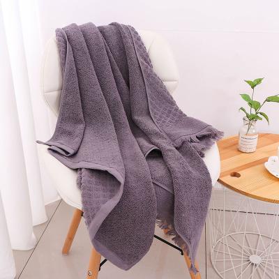 China Abeis Style Pure Cotton High Quality Colorful Fringed Luxury Luxury Spa Bath Towel For Home And Hotel for sale