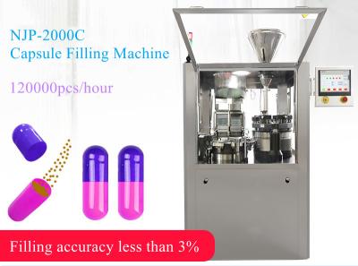 Chine Machine automatique de remplissage de capsules de granules de granulés de graisse de comprimés de remplissage machine NJP-2500C à vendre