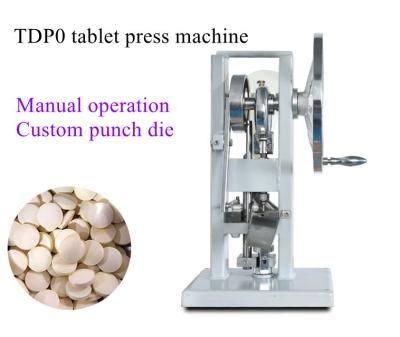 China TDP 0 Mini Single Punch Tablet Press Machine Máquina de Prensa de Tabletes de Escritório à venda