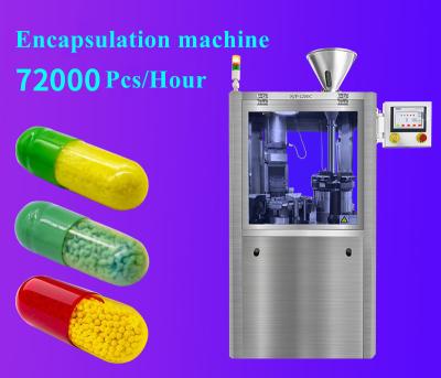 China Size 00 Medicine Herbal Powder Pill Filler Machine PLC Control Size 5 Capsule Filler for sale