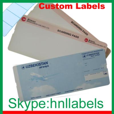 China Thermal Boarding Passes for Airlines Boarding Tickets for sale