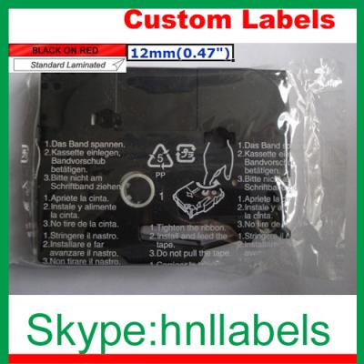 China Black on Red Label Tape Compatible for Brother TZ-431 TZe-431 P-Touch 8m for sale