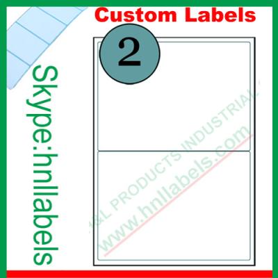 China 2Up Avery Labels (199.6 x 143mm) Compatible Avery Labels L7168/J8168 for sale