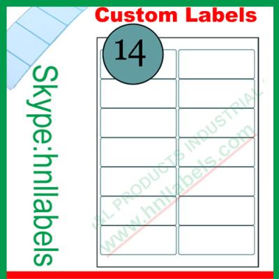 China 14Up Avery Labels (99.1 x 38.1mm) Compatible Avery Labels L7163/J8163 for sale