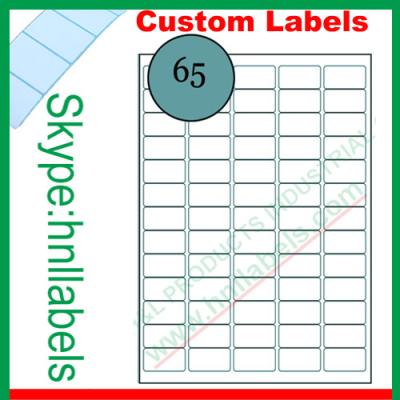 China 65Up Avery Labels (64 x 34mm) Compatible Avery Labels J8651 for sale