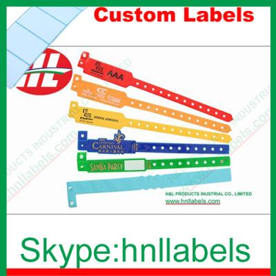 China Thermal Synthetic Medical Identification Wristbands WB04 for sale