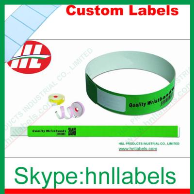 China Thermal Synthetic Medical Identification Wristbands WB05 for sale