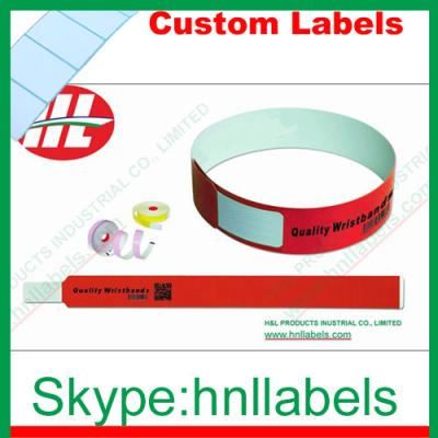 China Thermal Synthetic Medical Identification Wristbands WB11 for sale