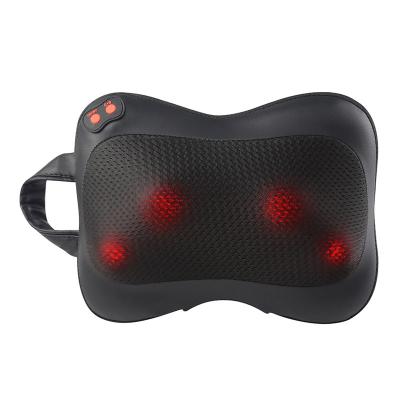 China Sungpo Amazone Neck Massage Hot Portable Rechargeable Kneading Cervical Bed Pillow Heat Electric Cordless Shiatsu Neck Massage Pillow for sale