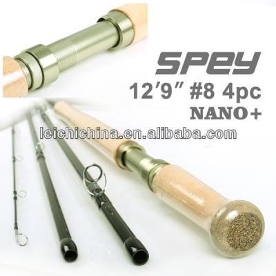 China Carbon with best quality carbon fiber fly fishing spey im12 nano spey fly rod for sale