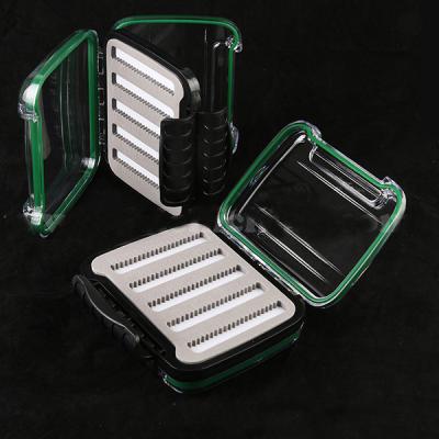 China Plastic Small Double Side Clear Waterproof Fly Fishing Box for sale