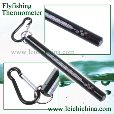 China Protective Metal Case With A Pocket Clip And Lanyard Ring Fly Tools In Stock Wholesale Fly Fishing Thermometer for sale