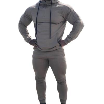 China Fashion design logo gym custom made cotton tracksuit men's breathable custom print french terry sweatsuit for sale