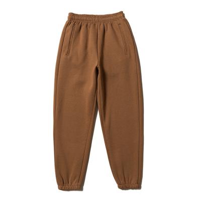 China Custom Anti-wrinkle Sweatpants, High Quality 100%Cotton Thick Fleece Pants For Cold Weather Winter Mens Jogger Pants for sale