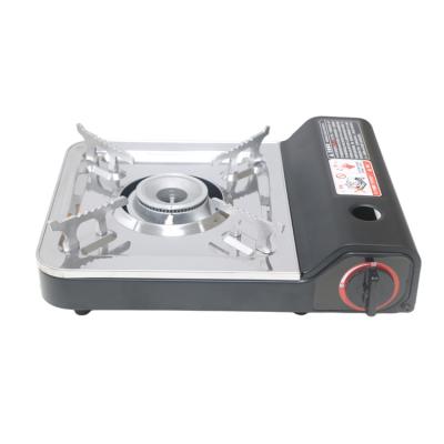 China Wholesale 1.5kg Weight Outdoor Stainless Steel Single Burner Camping Portable Gas Stove For Travel for sale