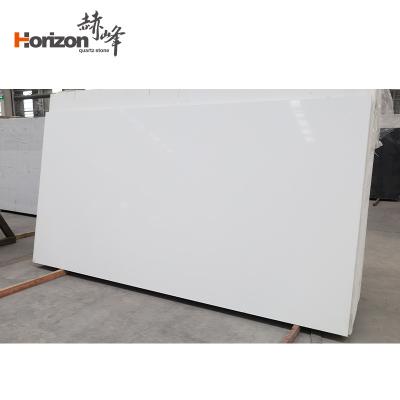 China Durable Horizon wall Tile For Bathroom Wall Modern Pattern white Quartz Price quartz Stone Slab for sale