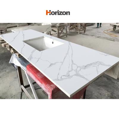 China Durable Horizon countertops, Vanity Tops & Table Tops artificial Quartz Stone Slabs For Kitchen Countertop for sale