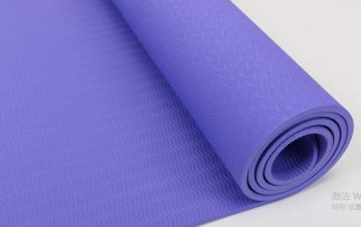 China TPE YOGA MAT HIGH QUALITY VIOLET COLOR YOGA MAT FOR GYM EXTRA THICK EXERCISE MAT en venta