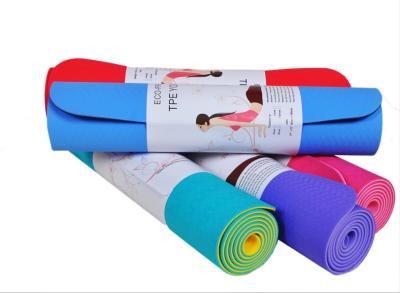 China Folding Excercise Yoga Mat various color yoga mat Good Quality Eco friendly Printed Yoga Mat en venta