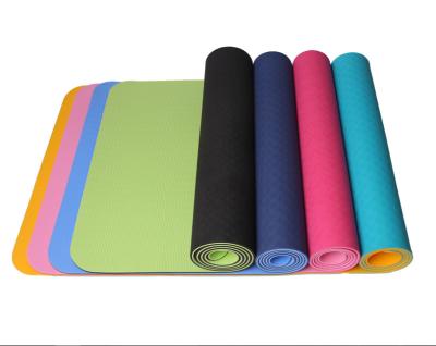 China Large TPE Excercise Yoga Mat Natural TPE/PVC yoga mat Good Quality Eco friendly Printed Yoga Mat for sale