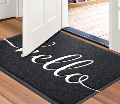 China door floor mats PVC Coil Door Anti Slip Kitchen Bathroom Cartoon Expression Hallway Floor Mat for sale