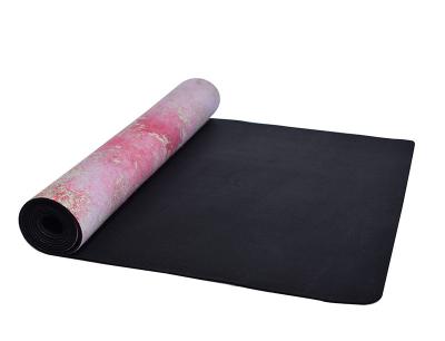 China PU Rubber Yoga Mat 5mm Widening Fitnes PU +Rubber Yoga Mat Eco Friendly for sale