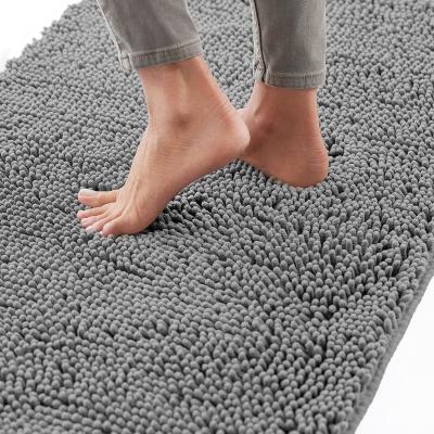 China Bath Rug 30x20, Thick Soft Absorbent Chenille, Rubber Backing Quick Dry Microfiber Mats, Machine Washable Rugs for sale