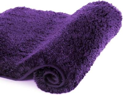 China Water Absorbent Soft Microfiber Shaggy Bathroom Mat Machine Washable Bath Rug for Bathroom Thick Plush Rugs for Shower for sale