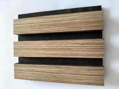 China Custom Fireproof Acoustic Insulation Panel Flexible Wood Veneer Solid Wood Slat for sale