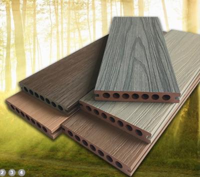 China Decking de madera compuesta ecológica reciclada con suelo impermeable resistente al fuego resistente a los rayos UV en venta