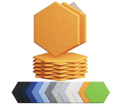 China 12 Pack Acoustic Panels Self Adhesive Sound Proof Foam, High Density Sound Acoustic Foam Panel, 12X10.23X0.4 Inch Hexagon Wall Panels in Home, Office, Reccording Room, Studio for sale