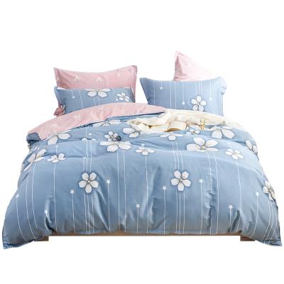 China Nondisposable Made in China Cotton Bed Linen Factory Organic Cotton Bedding Set Beautiful 100% Cotton for sale