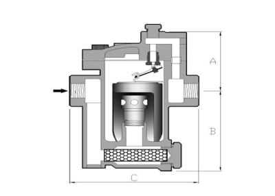 China Lightweight Mechanical Steam Trap Fully Sealed Float Thermostatic Steam Trap for sale