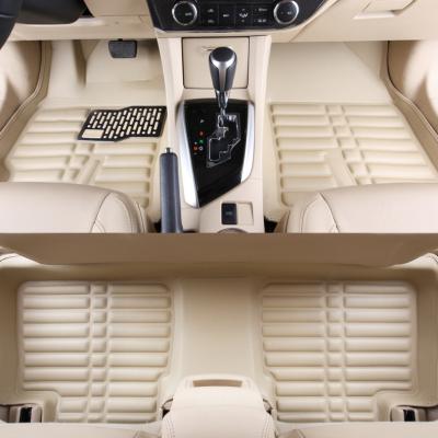 China Anti-Skidding.Clean 5D Car Floor Mat Leather For Honda Custom Car Mats for sale