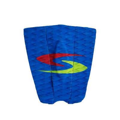 China Diamond Grooved Gray Diamond Grooved 6mm Eva Traction Pad Custom Blue Non-Slip Surfing Grip Mat Tail Pads for sale