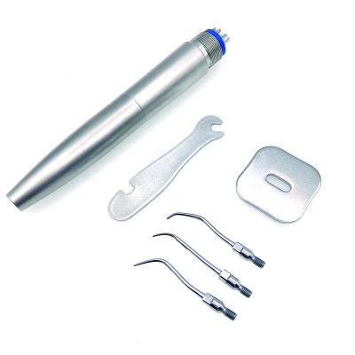 China Dental Piezo Ultrasonic Metal Air Perio Scaler Handpiece Hygienist 2/4 Holes 3 Tips for sale