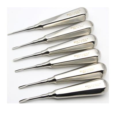 China Stainless Steel Dental Elevator Clareador Teeth Curved Root Hexagon Handle Dentist Surgical Instrument Tools Dental Lab for sale