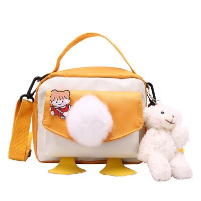 China New cool and soft high capacity nylon messenger bags hit color one-shoulder messenger bag tassel women for sale