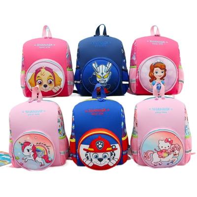 China Waterproof and Breathable Children's Cute Wear-Resistant Printing School Bag Cartoon Backpack School Bag for Children for sale