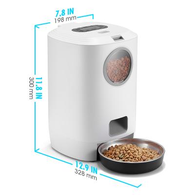 China Round Windows Automatic Dog Feeder High Quality Food Container Feeding Cat Smart Pet Automatic Feeder for sale