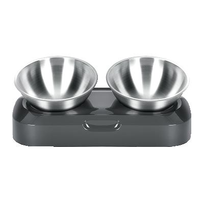 China Automatic Bowl Stainless Steel Food Pet For Cats And Dogs Cat Feeder Double Dog Bowls for sale