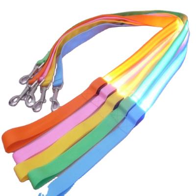 China Viable Nylon Led Light Up Dog Leash Night Safety Led Flashing Glow In The Dark Dog Collar Pet Supplies Cat Drawing Small Lead Led Dog Leash for sale