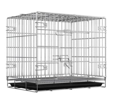 China Breathable Wholesale High Quality Multiple Sizes Cats Cage Collapsible Transport Stainless Steel Dog Establishments Cages for sale